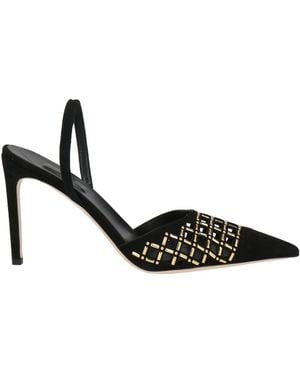 Serena Uziyel Court Shoes Leather - Black