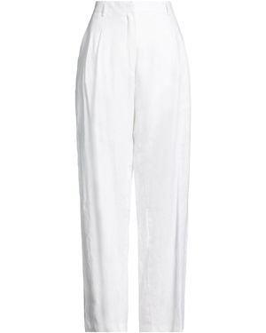 Barba Napoli Pants Linen - White