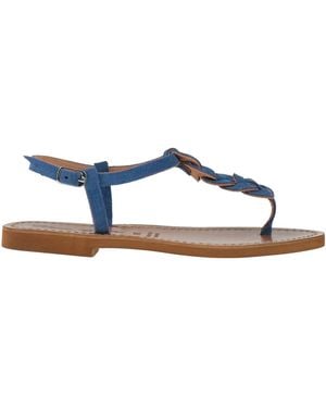 Artigiano Del Borgo Thong Sandal Leather - Blue