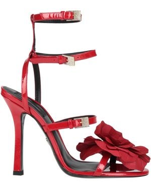Blumarine Sandals Textile Fibers - Red