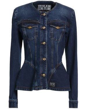 Versace Jeans Couture Denim Outerwear Cotton, Elastane - Blue