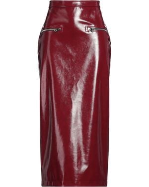 MSGM Burgundy Maxi Skirt Polyester, Polyurethane - Red