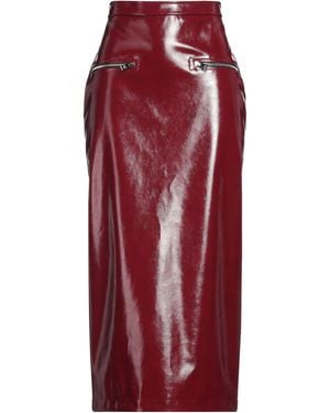 MSGM Burgundy Maxi Skirt Polyester, Polyurethane - Red