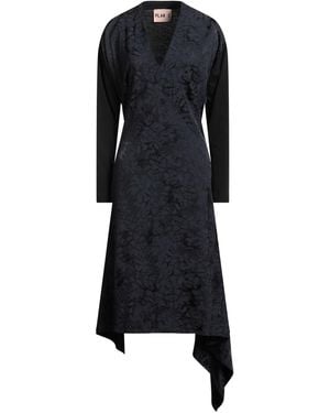Plan C Maxi Dress Viscose, Polyester, Elastane - Black