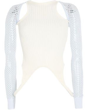 Off-White c/o Virgil Abloh Cream Jumper Viscose, Polyester - White