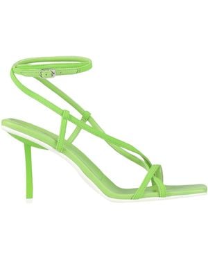 Le Silla Lime Thong Sandal Textile Fibers - Green