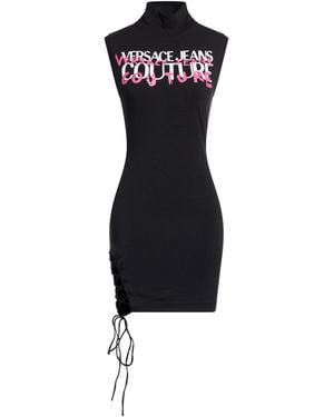 Versace Jeans Couture Mini Dress Cotton, Elastane - Black