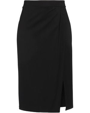 Caractere Midi Skirt Viscose, Polyamide, Elastane - Black
