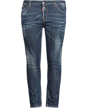 DSquared² Jeans Cotton, Elastane, Cow Leather - Blue