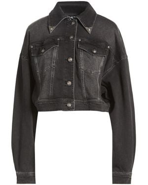 Versace Jeans Couture Denim Outerwear Cotton, Elastane - Black