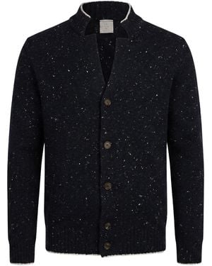 Eleventy Cardigan Wool, Cashmere, Elastane - Blue