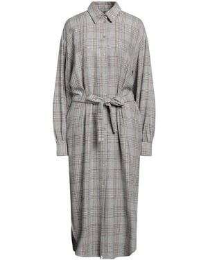 Manila Grace Midi Dress - Gray