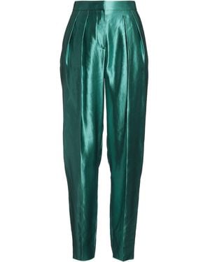 Giorgio Armani Pants Linen, Silk - Green