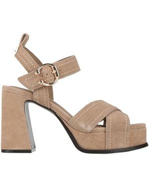 Ash Melany 03 Sandals Leather - Metallic