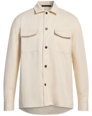 Low Brand Denim Shirt Virgin Wool, Cotton - Natural