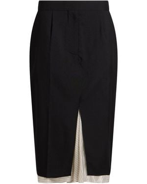 Marni Midi Skirt Virgin Wool - Black