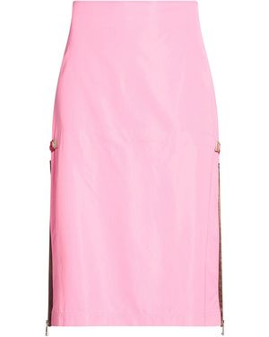 Fendi Fuchsia Midi Skirt Viscose, Polyamide - Pink