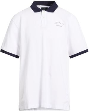 Hackett Heritage Polo Shirt Cotton - White