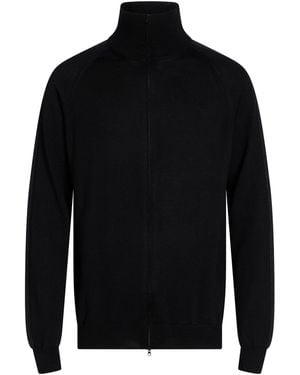 Fabrizio Del Carlo Cardigan Merino Wool - Black