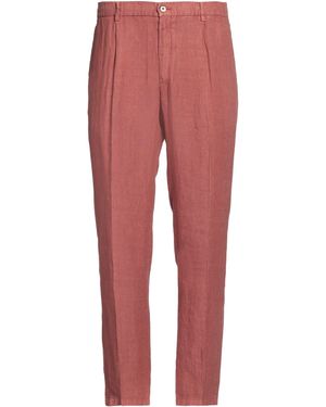 Michael Coal Pants Linen - Red