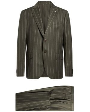 L.B.M. 1911 Suit Virgin Wool, Elastane - Green