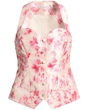 Philosophy Di Lorenzo Serafini Fuchsia Tailored Vest Polyester - Pink