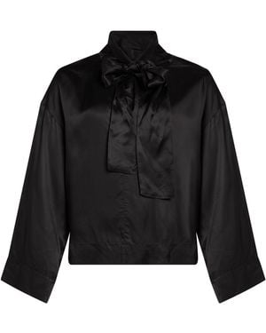 Nude Top Viscose - Black