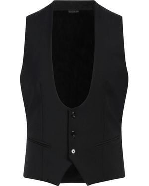 Daniele Alessandrini Tailored Vest - Black