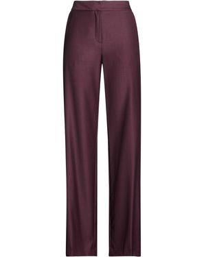 Gianluca Capannolo Burgundy Trousers Virgin Wool - Purple