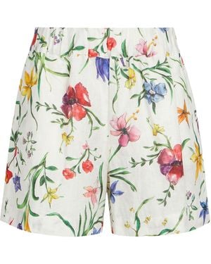120% Lino Shorts & Bermuda Shorts Linen - White