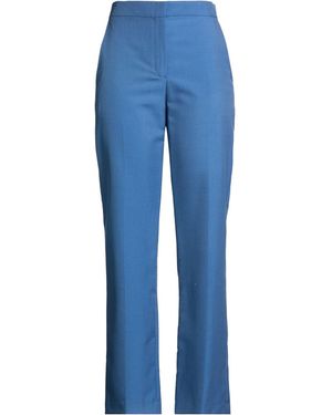 Maje Trousers Polyester, Modal, Virgin Wool - Blue