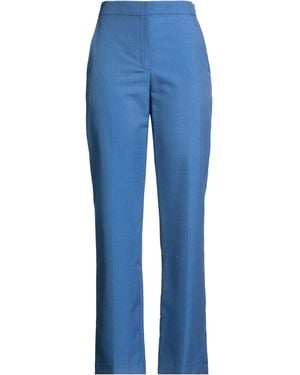 Maje Trousers Polyester, Modal, Virgin Wool - Blue