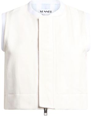 Sunnei Denim Outerwear Cotton, Polyester, Nylon, Elastane - White