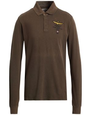 Aeronautica Militare Polo Shirts - Brown