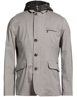 Moorer Jacket Wool, Silk, Elastane - Gray