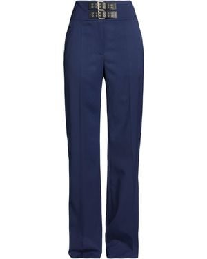 Moschino Trousers Polyester, Wool, Elastane - Blue