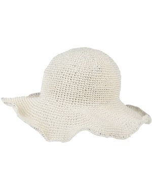 MM6 by Maison Margiela Ivory Hat Viscose - White