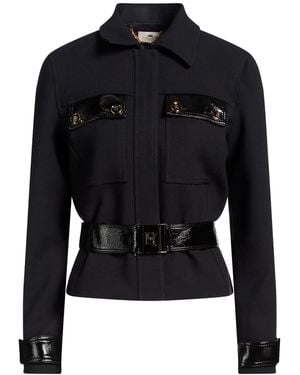 Elisabetta Franchi Jacket Polyester, Viscose, Elastane - Black