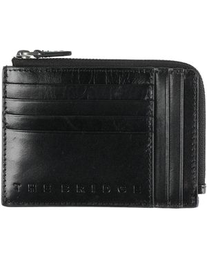 The Bridge Wallet Leather - Black