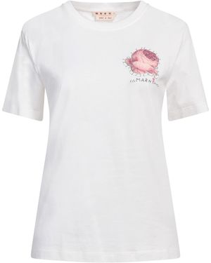 Marni Ivory T-Shirt Cotton - White