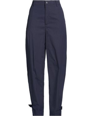 Semicouture Trousers Cotton, Elastane - Blue
