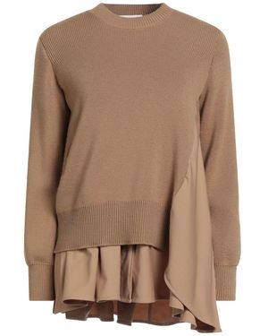 MEIMEIJ Camel Sweater Virgin Wool, Polyester, Viscose, Elastane - Brown