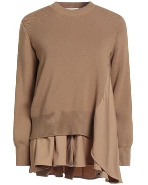 MEIMEIJ Camel Jumper Virgin Wool, Polyester, Viscose, Elastane - Brown