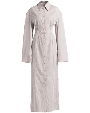 FEDERICO CINA Dark Maxi Dress Polyester - Gray