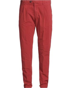 FILETTO Brick Pants Cotton, Elastane - Red
