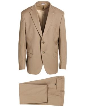 Manuel Ritz Suit Wool, Elastane - Natural