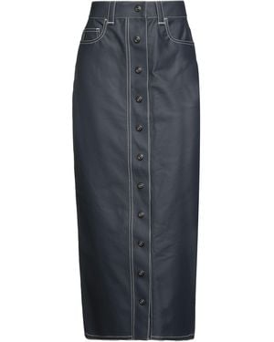 Sunnei Midnight Maxi Skirt Cotton - Blue