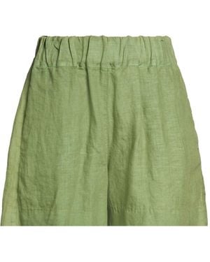 120% Lino Shorts & Bermuda Shorts - Green