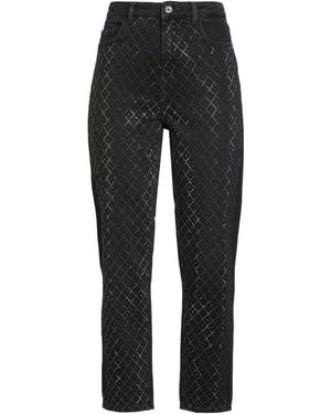 Patrizia Pepe Jeans Cotton, Glass - Black