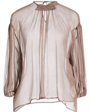 MSGM Light Top Silk - Pink